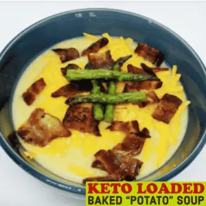 Keto Loaded Baked “Potato” Soup