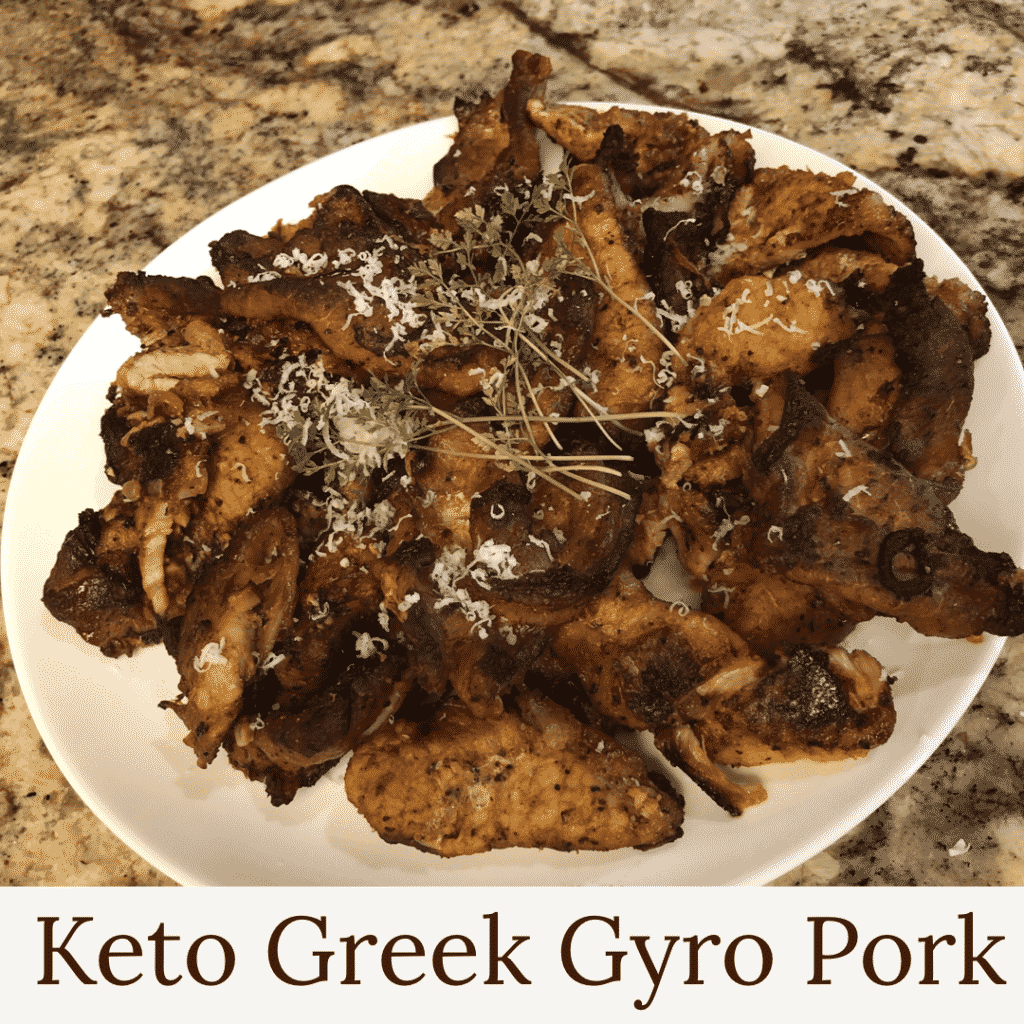 Keto Greek Gyro Style Pork - American Chinese cuisine