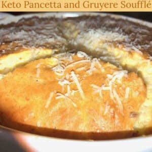 Keto Pancetta and Gruyere Soufflé