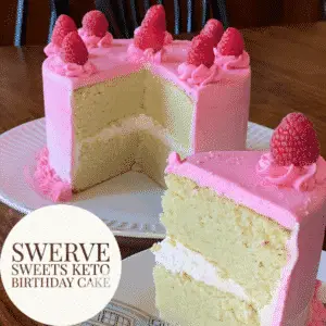 Swerve Sweets Keto Birthday Cake