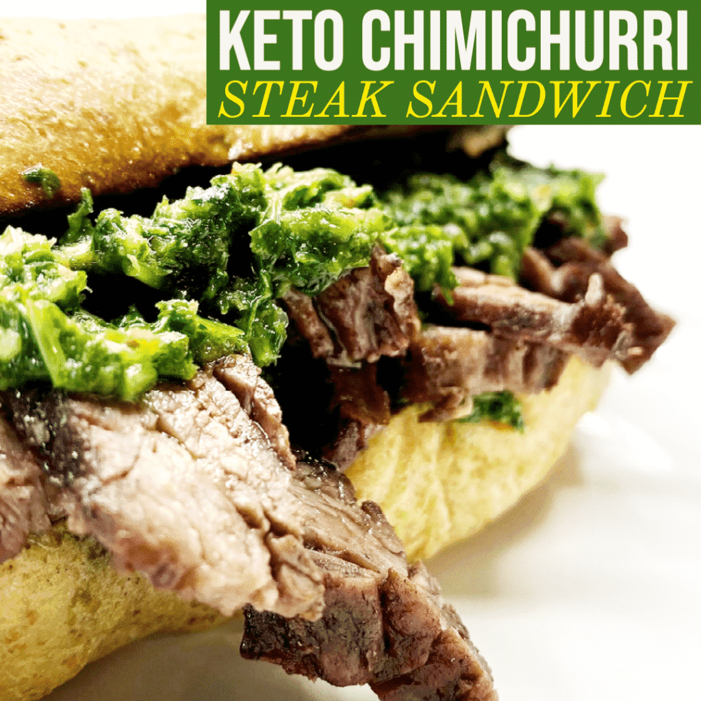 Keto Chimichurri Steak Sandwich