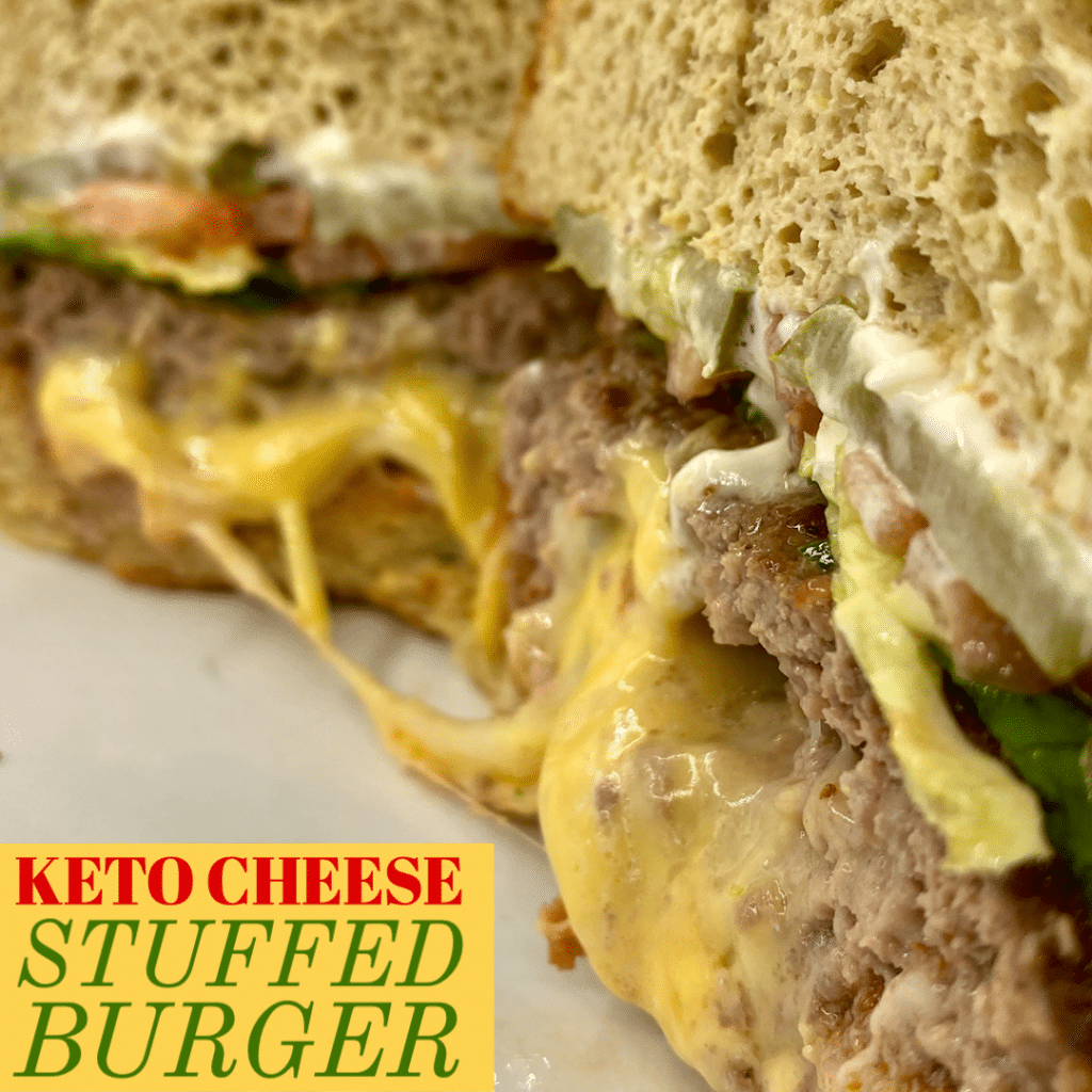 Keto Stuffed Burger