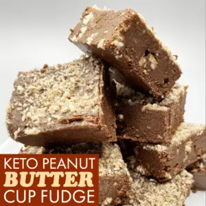 Keto Peanut Butter Cup Fudge