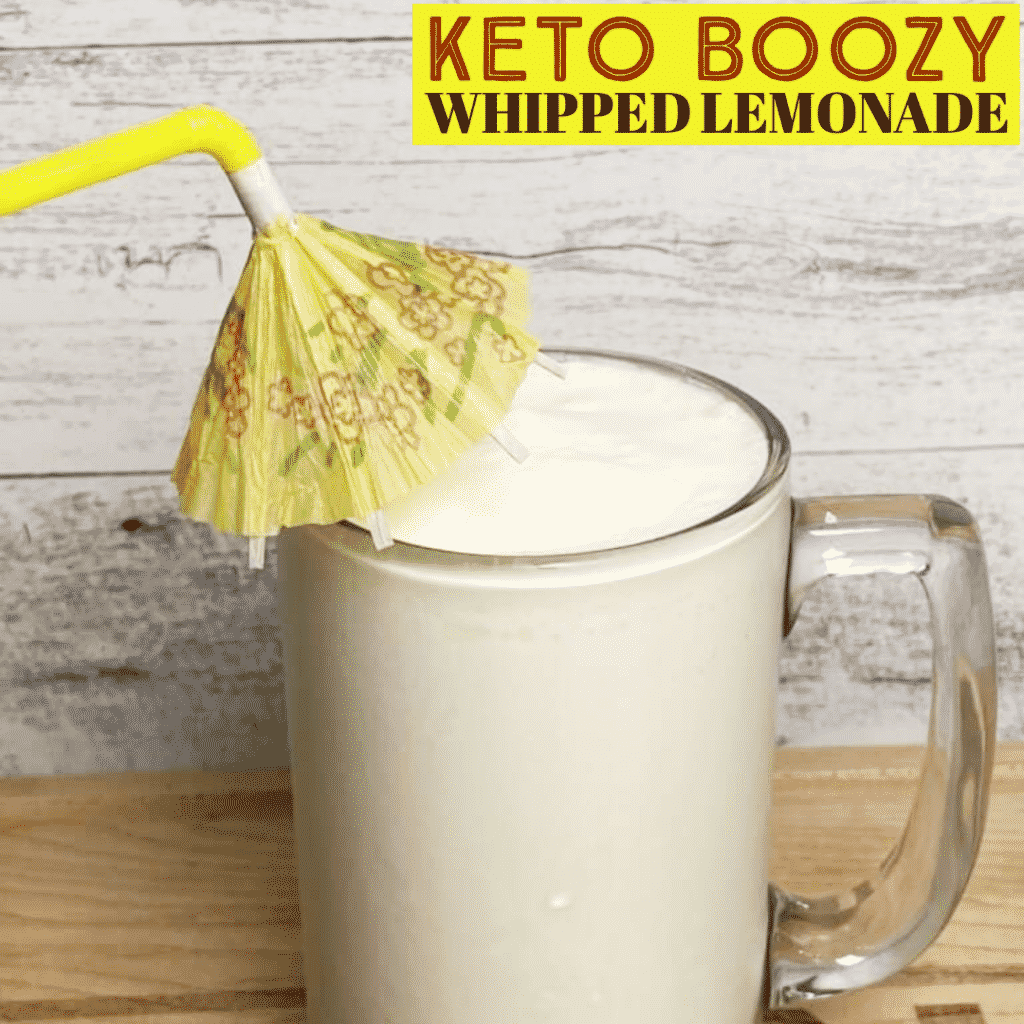 Keto Boozy Whipped Lemonade