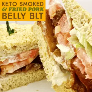 Keto Smoked & Fried Pork Belly BLT