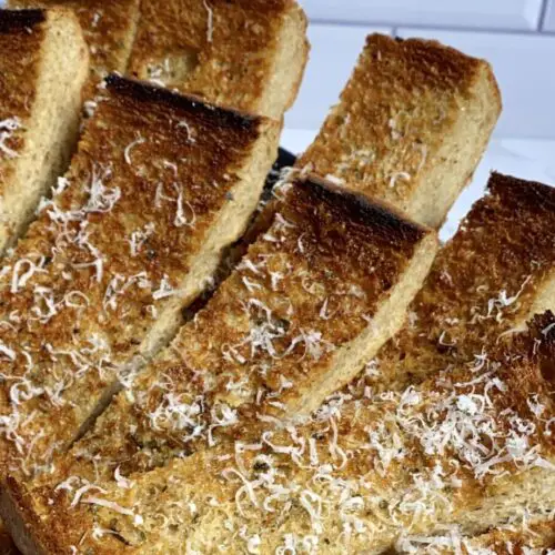 delicious warm keto garlic bread