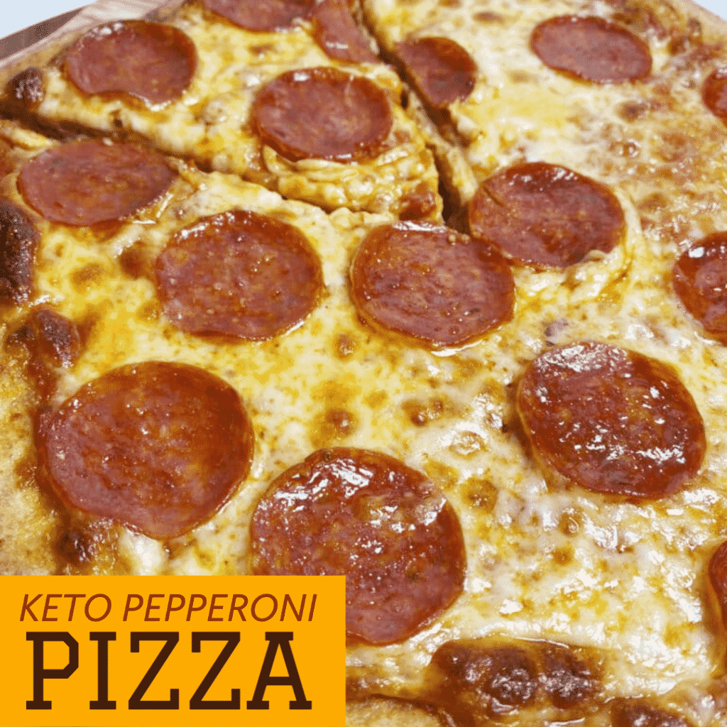 Keto Pepperoni Pizza