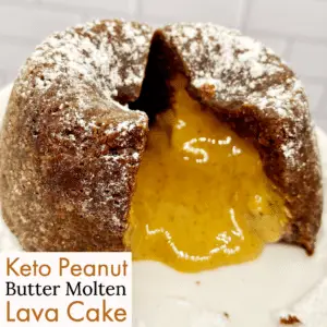 Keto Peanut Butter Molten Lava Cake