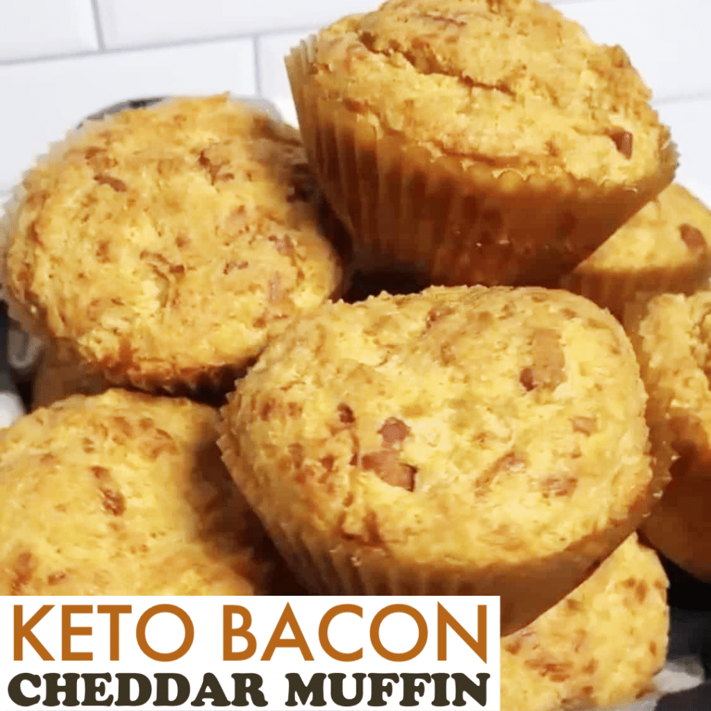 Keto Bacon Cheddar Muffin