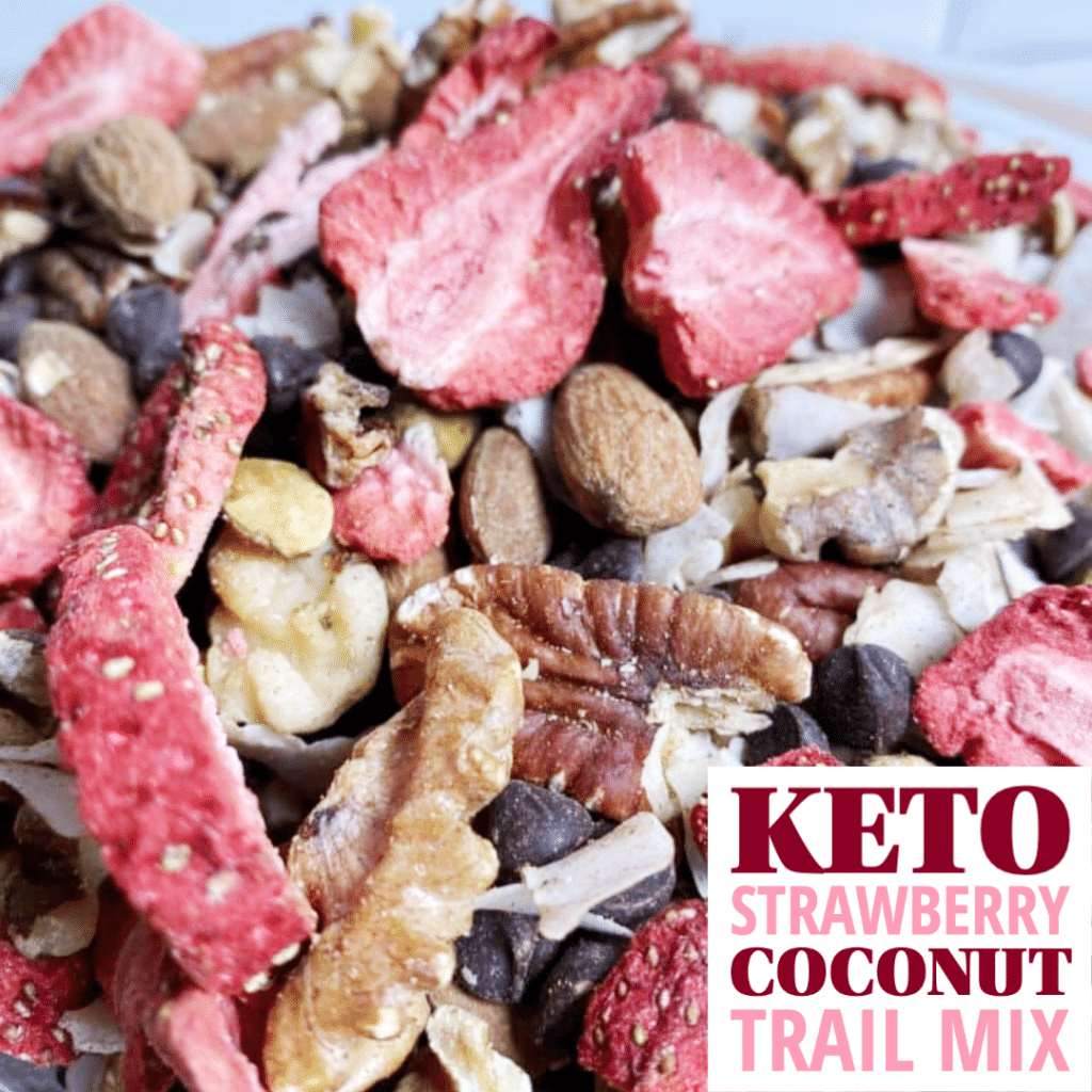 Keto Strawberry Coconut Trail Mix