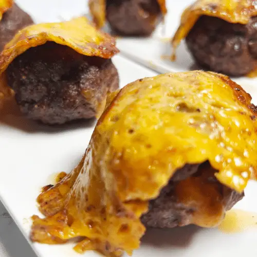 Keto Cheese Stuffed Meatballs