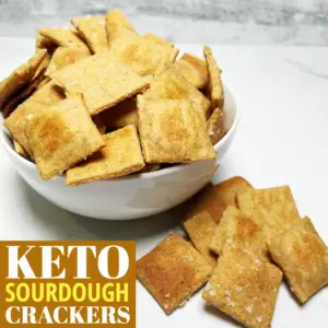 Keto Sourdough Crackers