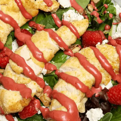 Keto Raspberry Vinaigrette Chicken Salad