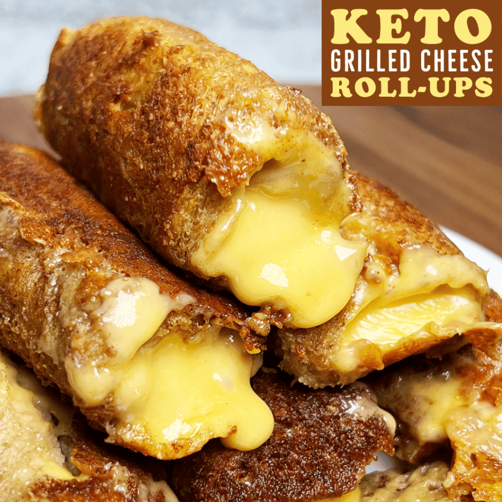 Keto Grilled Cheese Roll-Ups