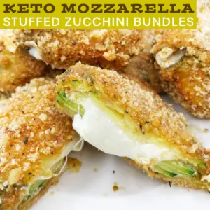 Keto Mozzarella Stuffed Zucchini Bundles