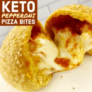 Keto Pepperoni Pizza Bites