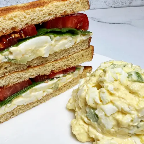 Keto egg salad sandwich