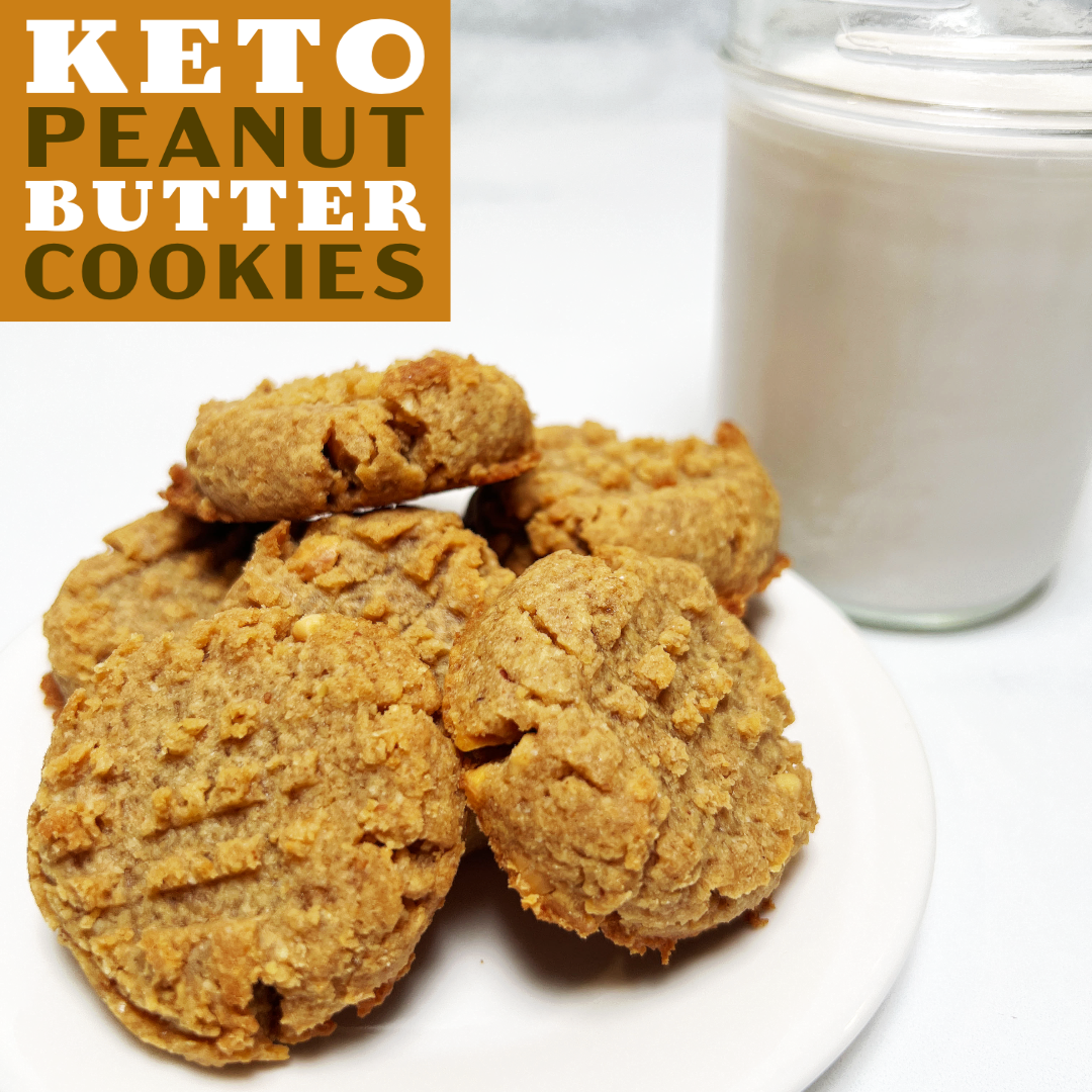 Keto Peanut Butter Cookies - 1g of Net Carbs - Ketonia