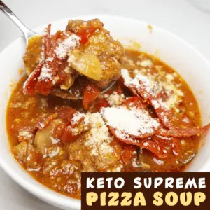 Keto Supreme Pizza Soup