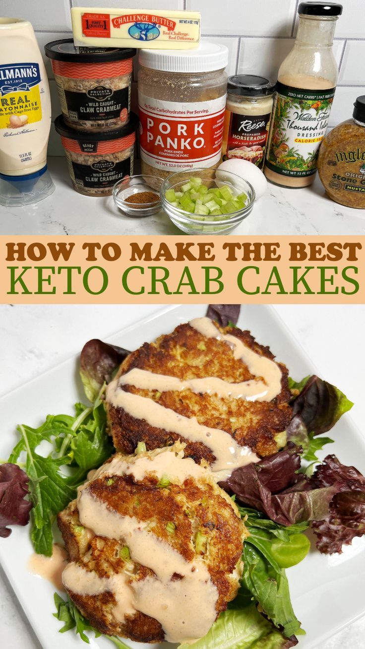Keto Crab Cakes with Easy Keto Remoulade