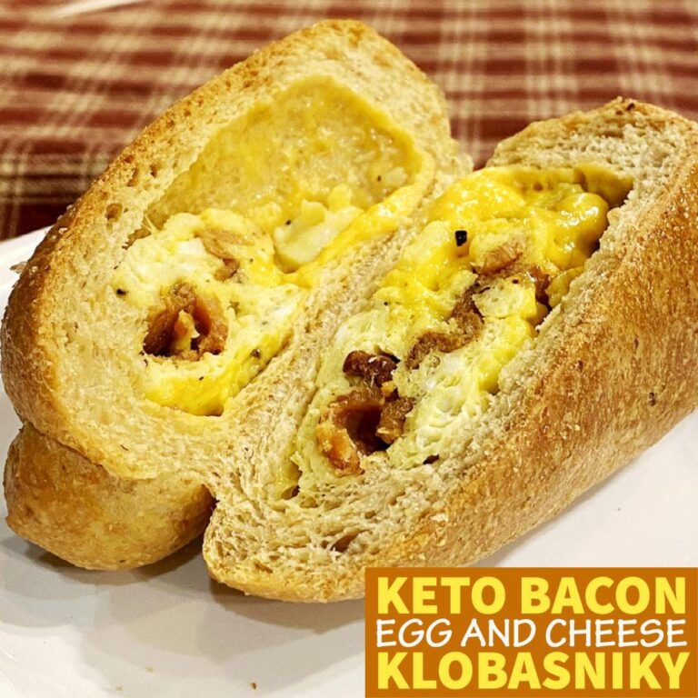 Keto Bacon Egg and Cheese Klobasniky