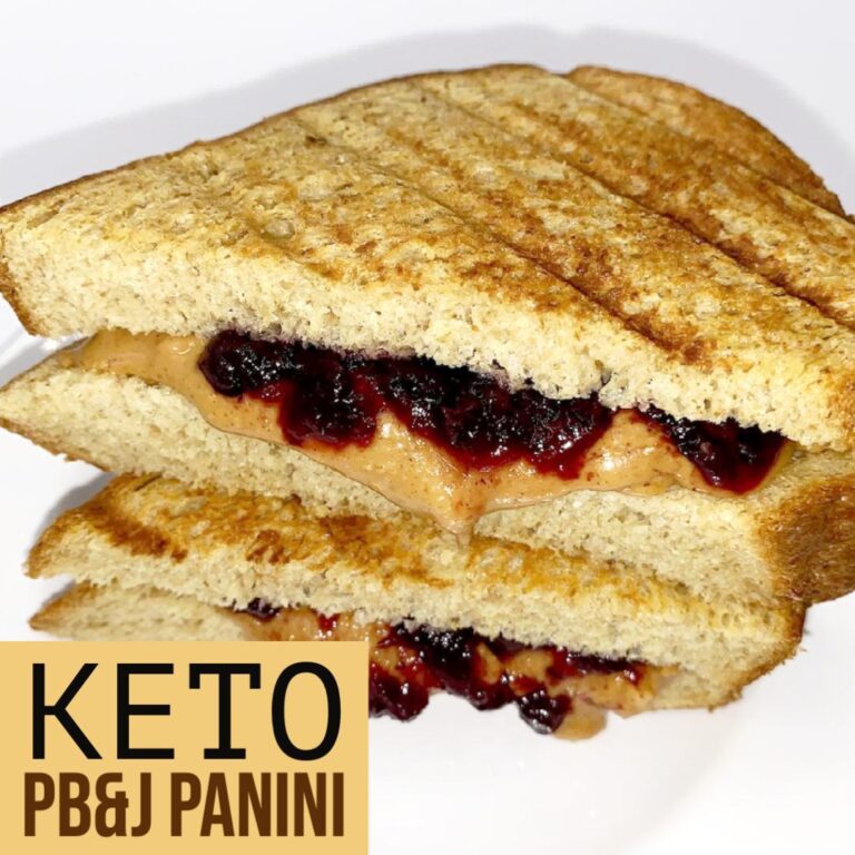 Keto PB&J Panini