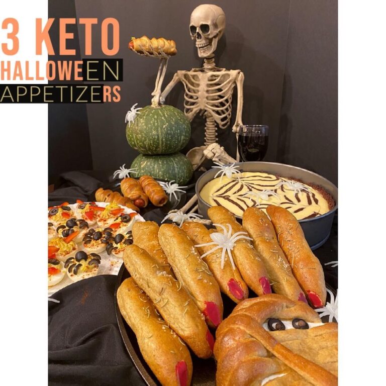 3 Keto Halloween Appetizers Using One Ketonia Loaf! 