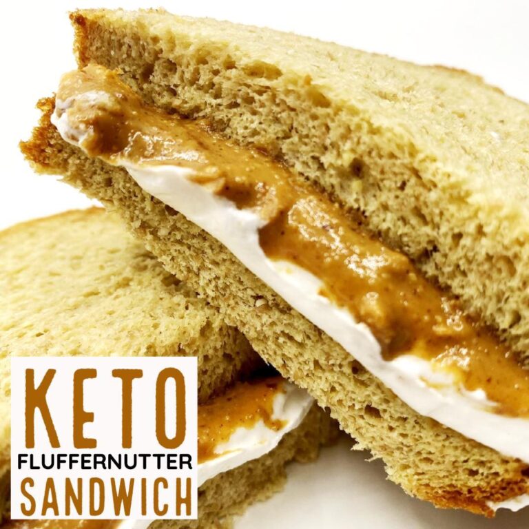 Keto Fluffernutter Sandwich