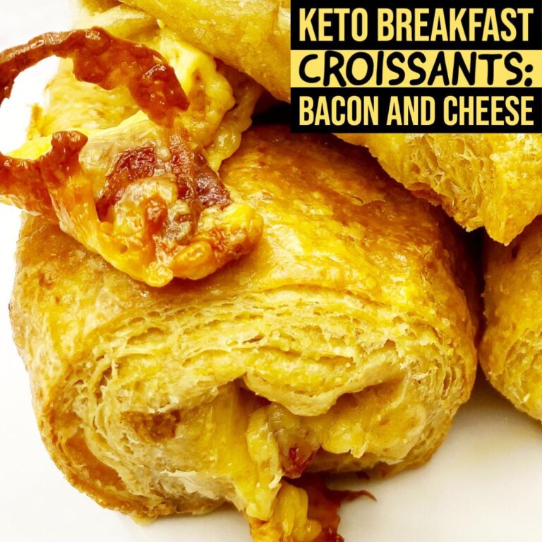 Keto Croissants: Bacon & Cheese