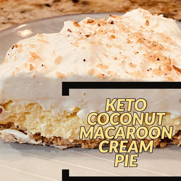 Ketonia Keto Macaroon Coconut Cream Pie