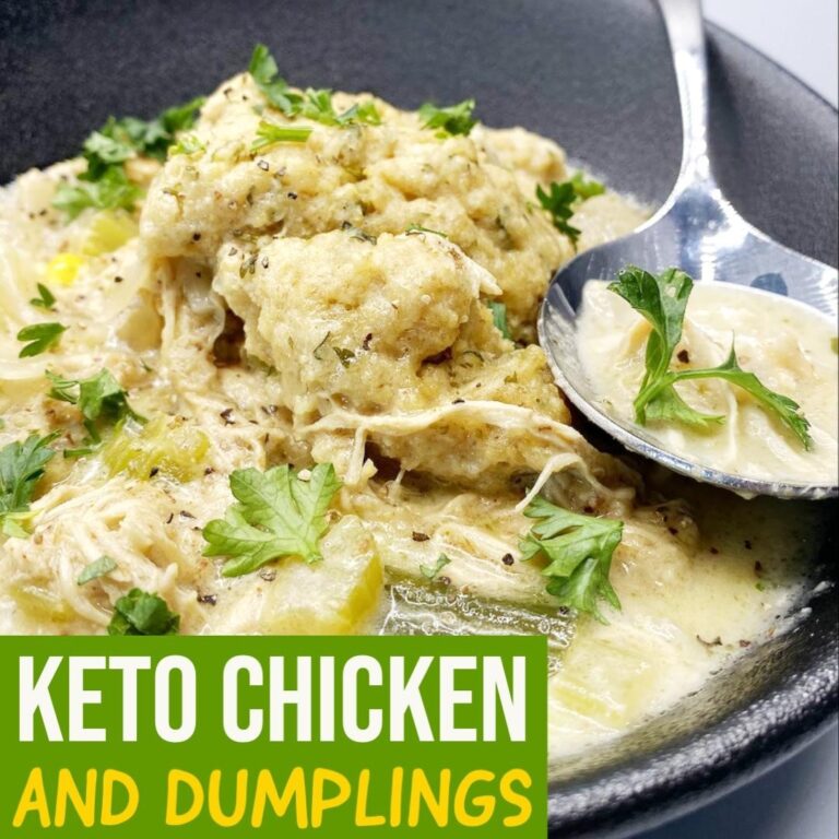 Keto Chicken & Dumplings
