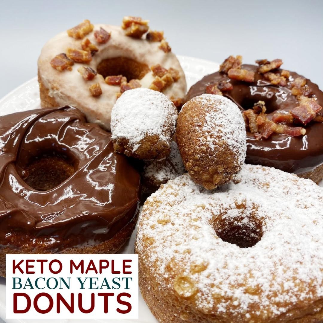 Keto Maple Bacon Yeast Donuts 