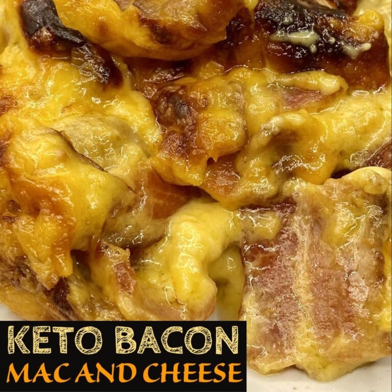 Keto Bacon Mac & Cheese