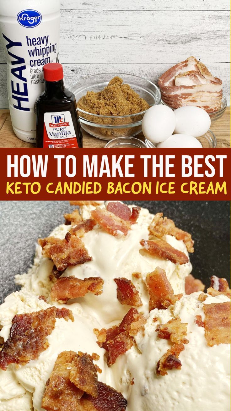 Keto Candied Bacon Ice Cream