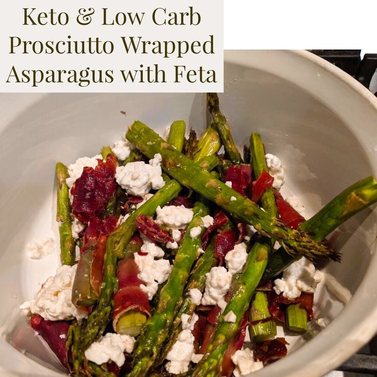 Keto Prosciutto Wrapped Asparagus with Feta 