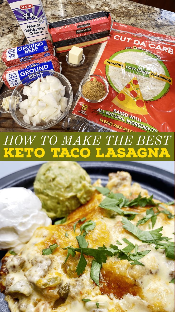 Keto Taco Lasagna