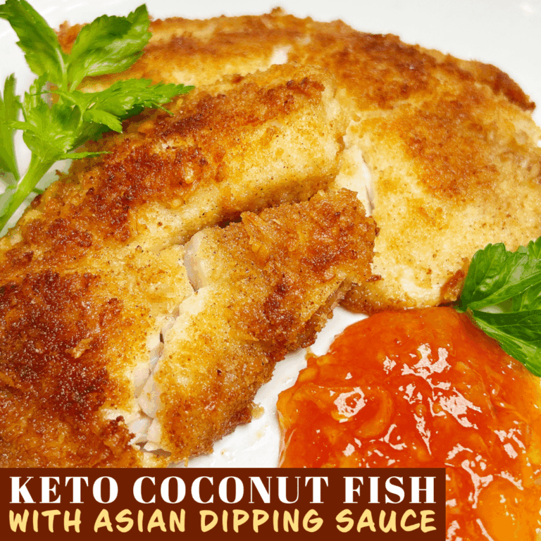 Keto Coconut Shrimp with Thai Mole Sauce