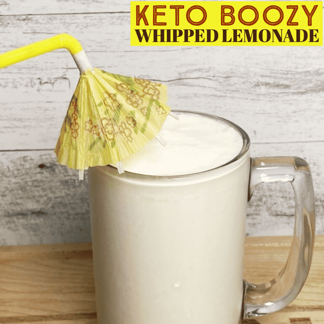 Keto Boozy Whipped Lemonade
