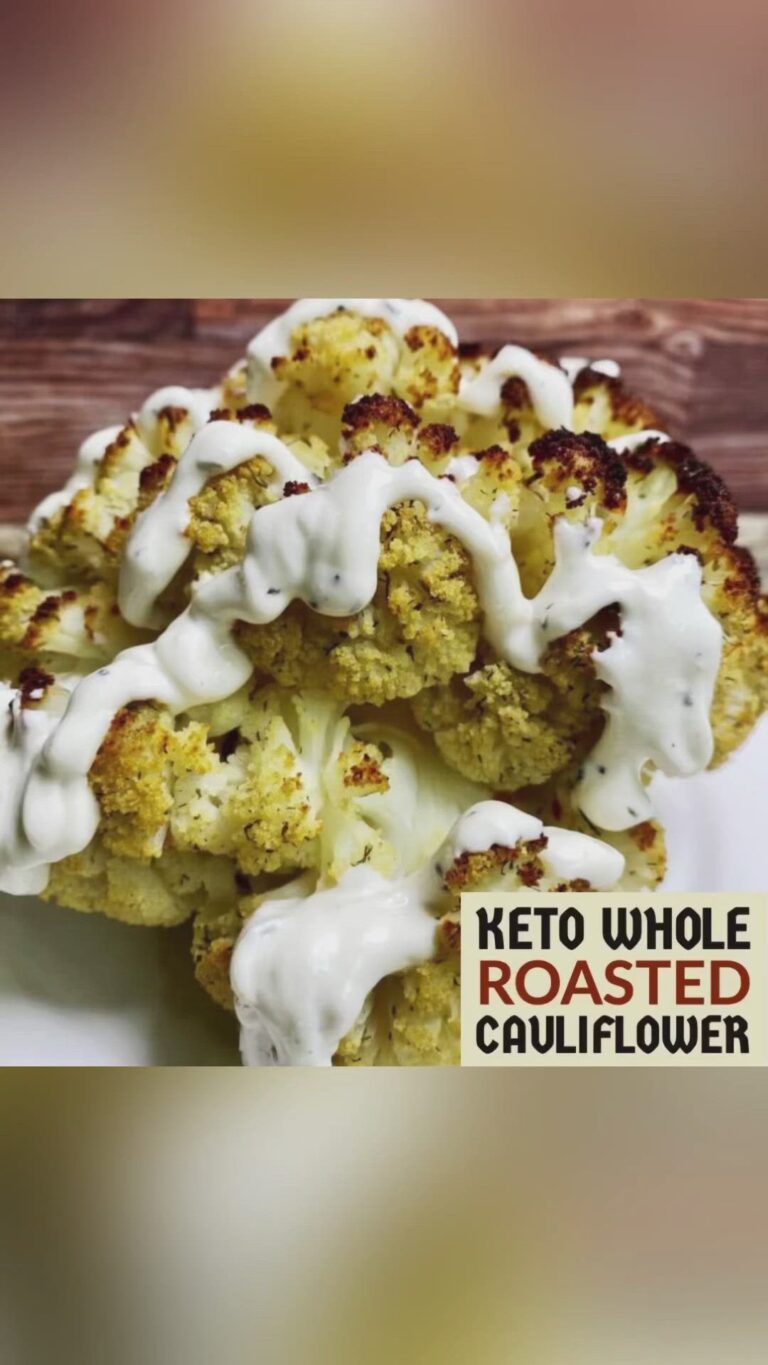 Keto Whole Roasted Cauliflower