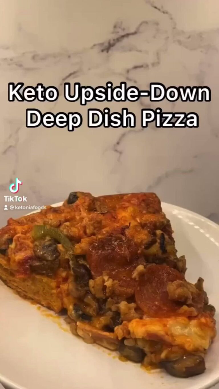 Keto Upside Down Pizza