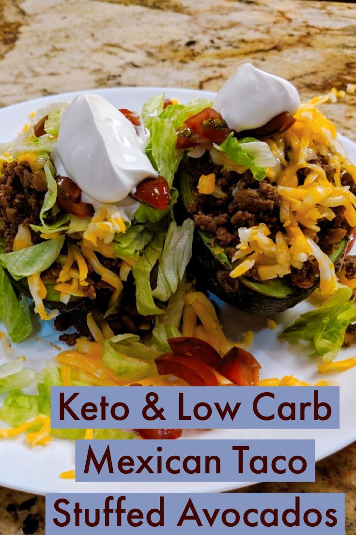 Keto Mexican Taco Stuffed Avocados