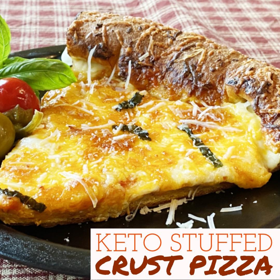 Keto Stuffed Crust Pizza