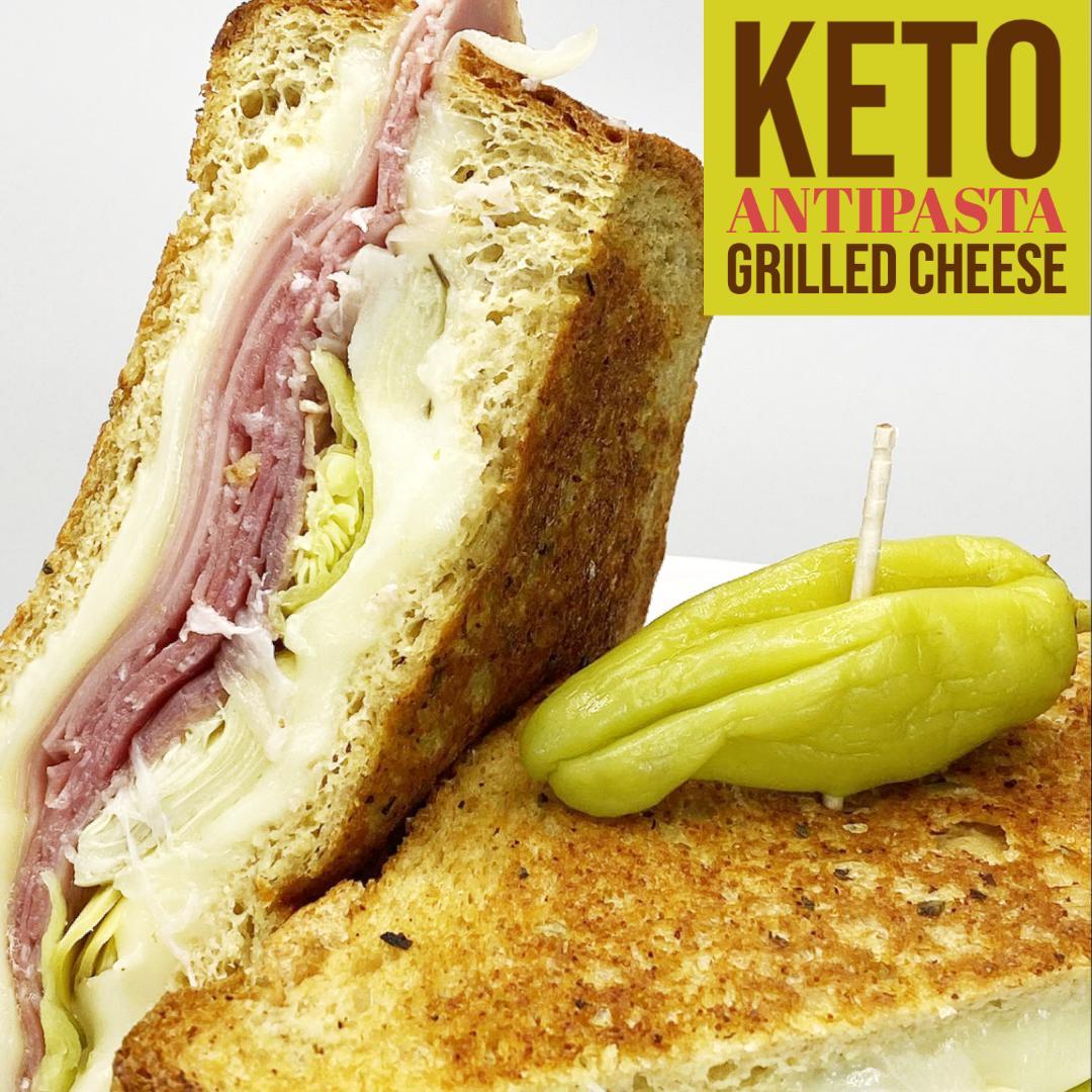 Keto Antipasta Grilled Cheese