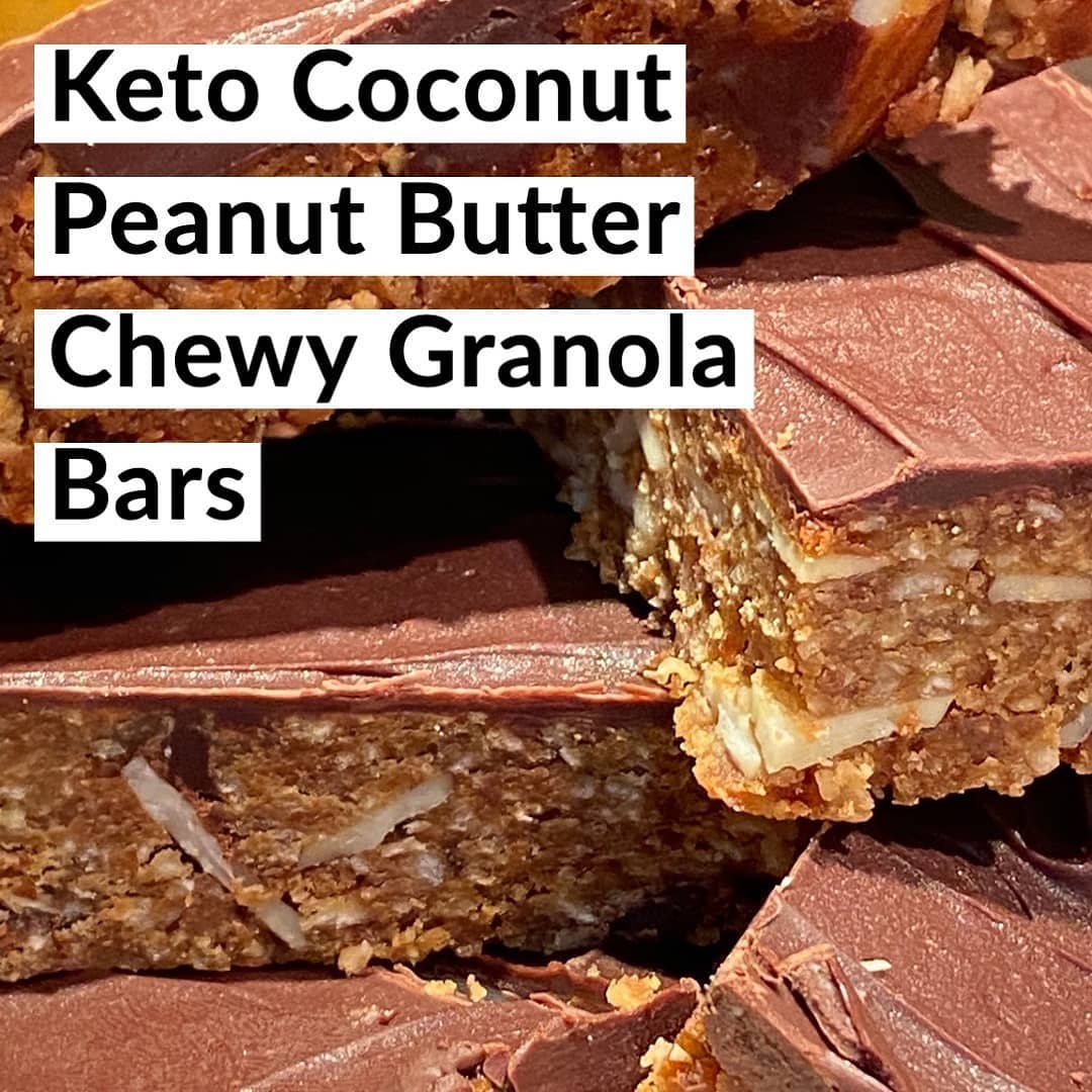 Chewy Keto Ketonia Macaroon Peanut Butter Granola Bars