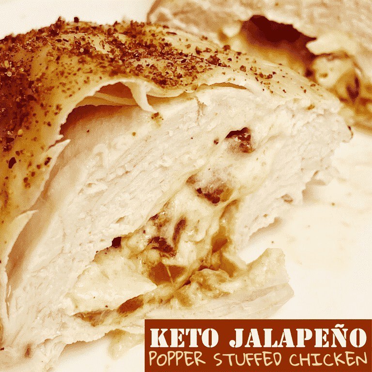 Keto Jalapeño Popper Stuffed Chicken