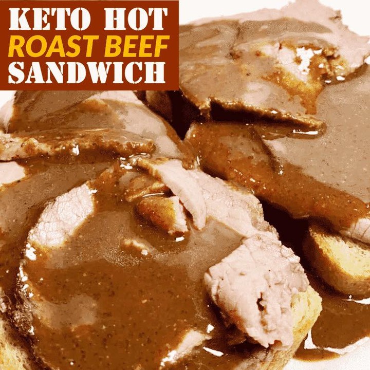 Keto Hot Roast Beef Sandwich