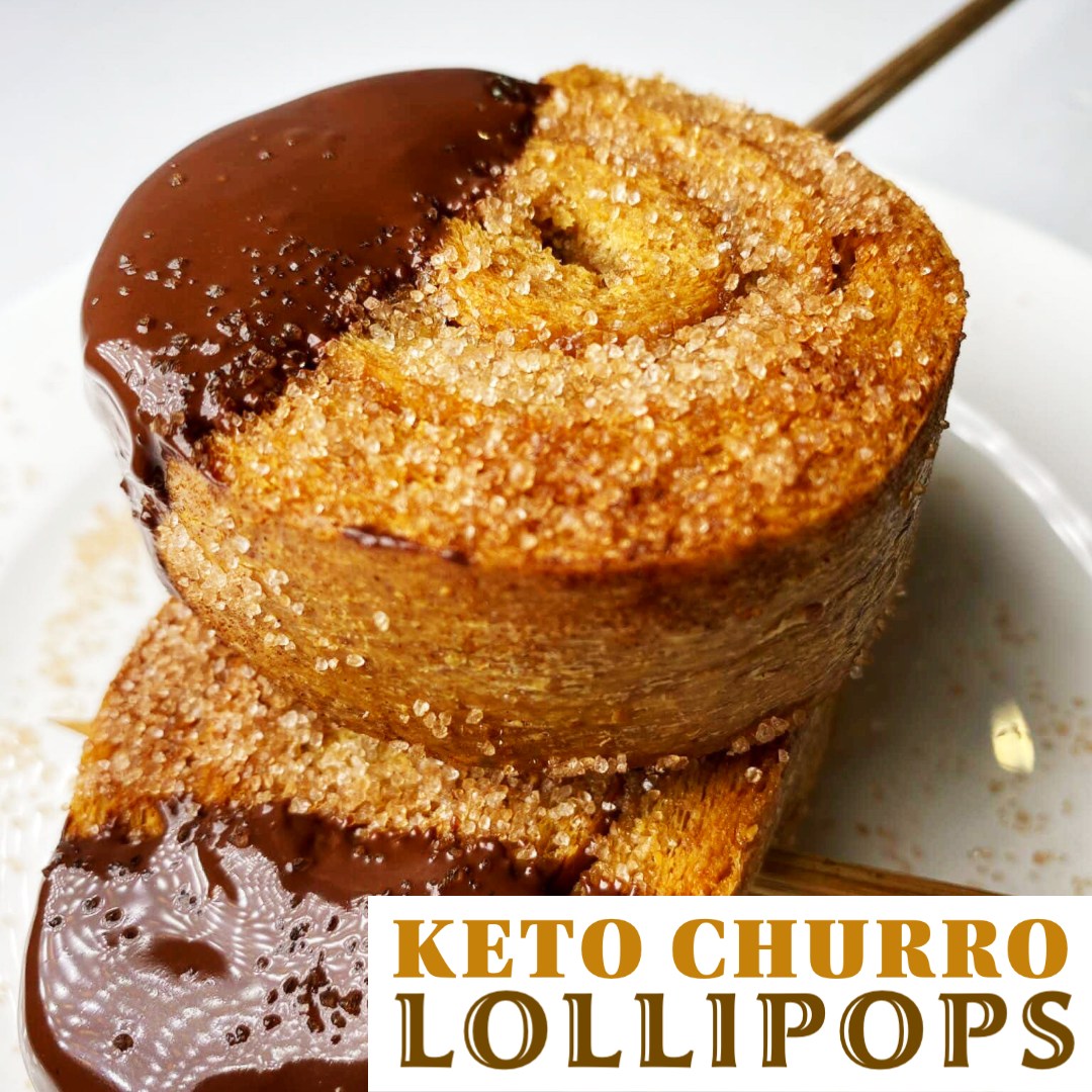 Keto Churro Lollipops