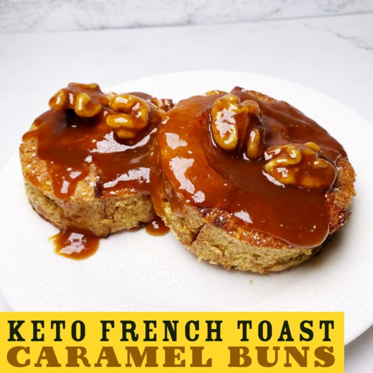 Keto French Toast Caramel Buns