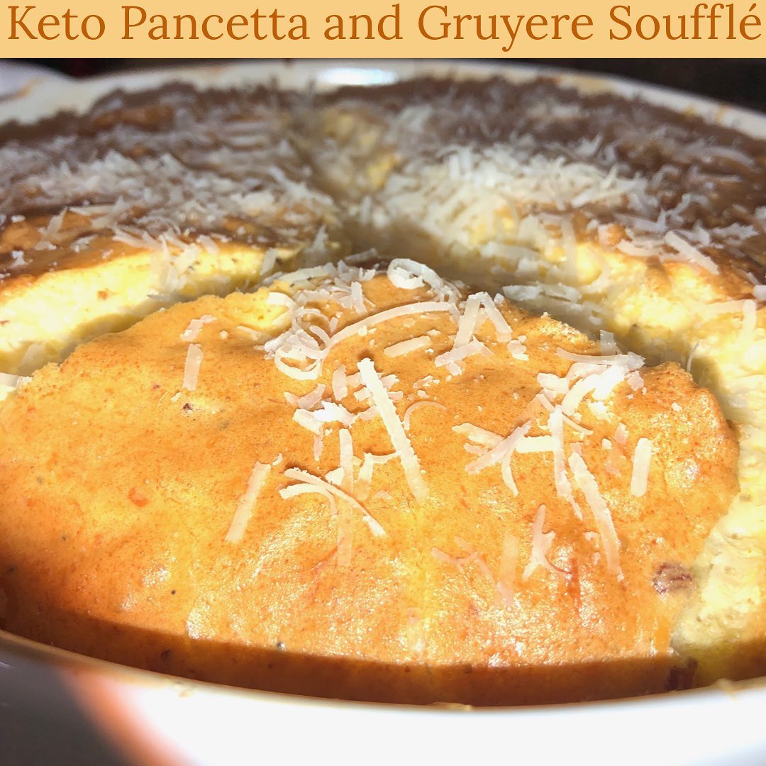 Keto Pancetta and Gruyere Souffle