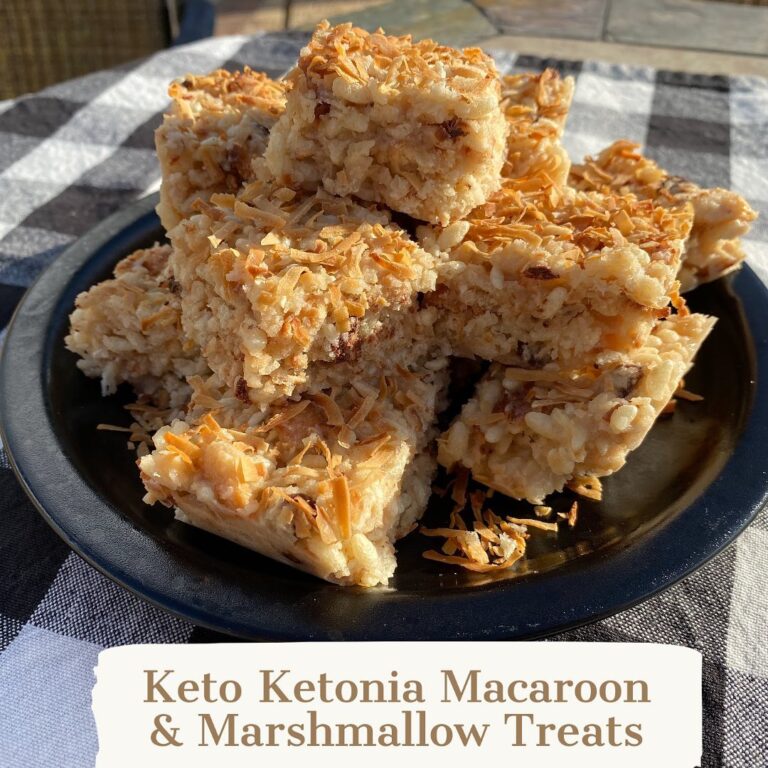 Keto Ketonia Macaroon & Marshmallow Treats